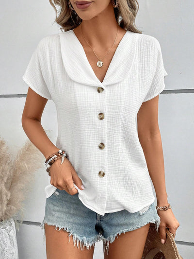 Olga – Damska bluzka z krótkim rękawem, która rozjaśni dzień