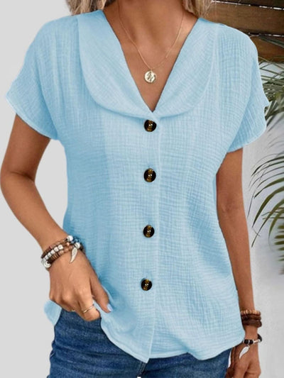 Olga – Damska bluzka z krótkim rękawem, która rozjaśni dzień