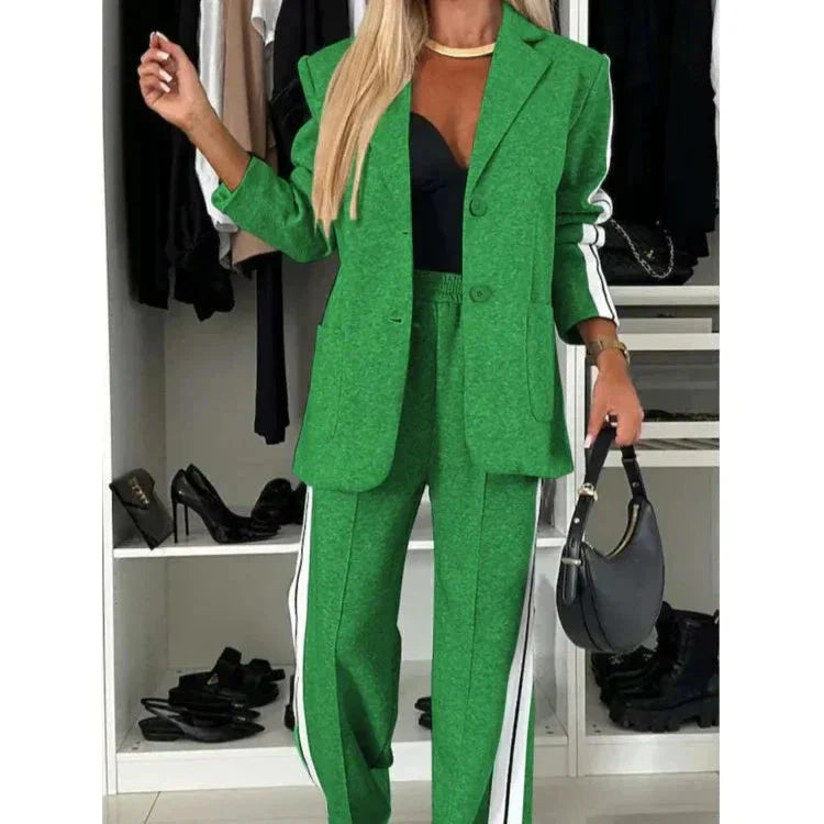 Marta – Damski casualowy strój dwuczęściowy z codziennym urokiem