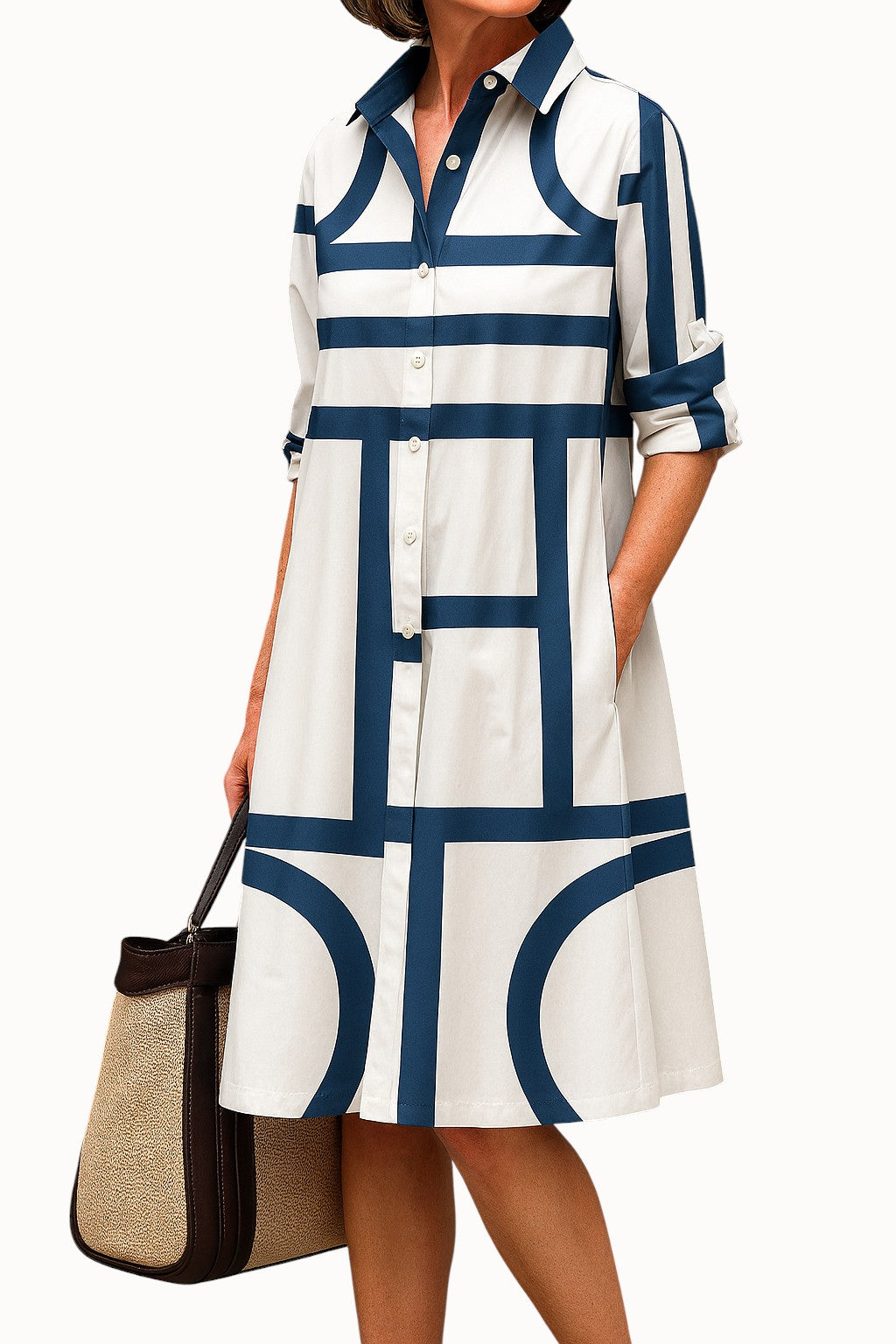 Maria – Sukienka koszulowa, która dopasuje się do Twojego dnia