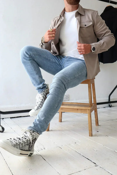 Robert – Męska ciepła koszulka na co dzień