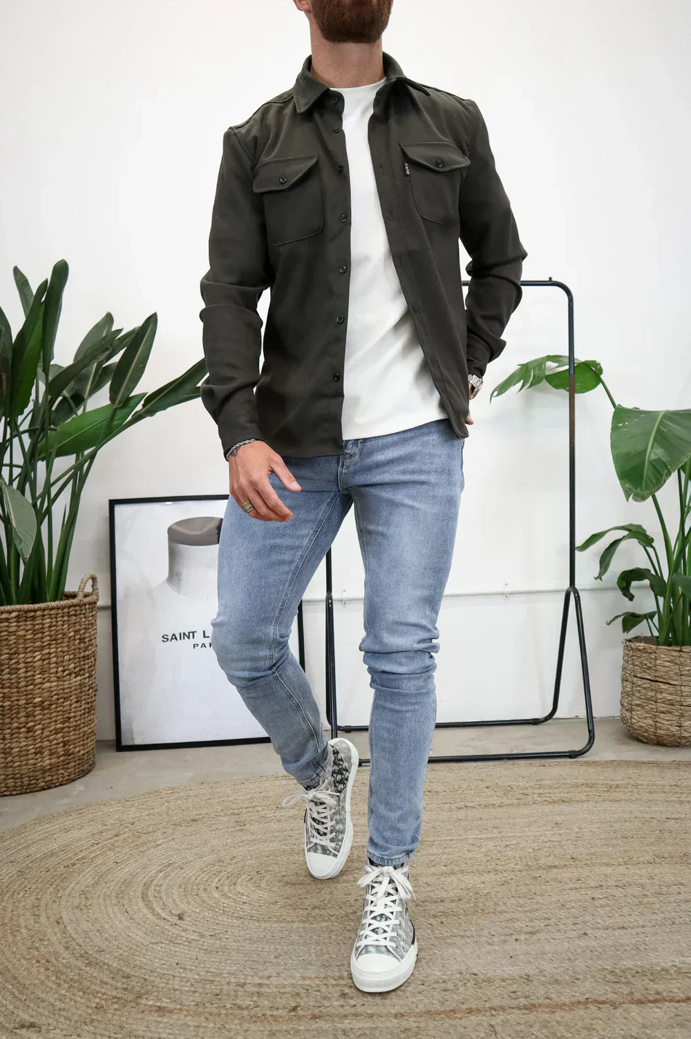 Robert – Męska ciepła koszulka na co dzień