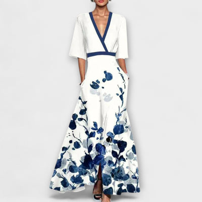 Barbara – Długa sukienka w kwiaty, która rozjaśni każdy dzień